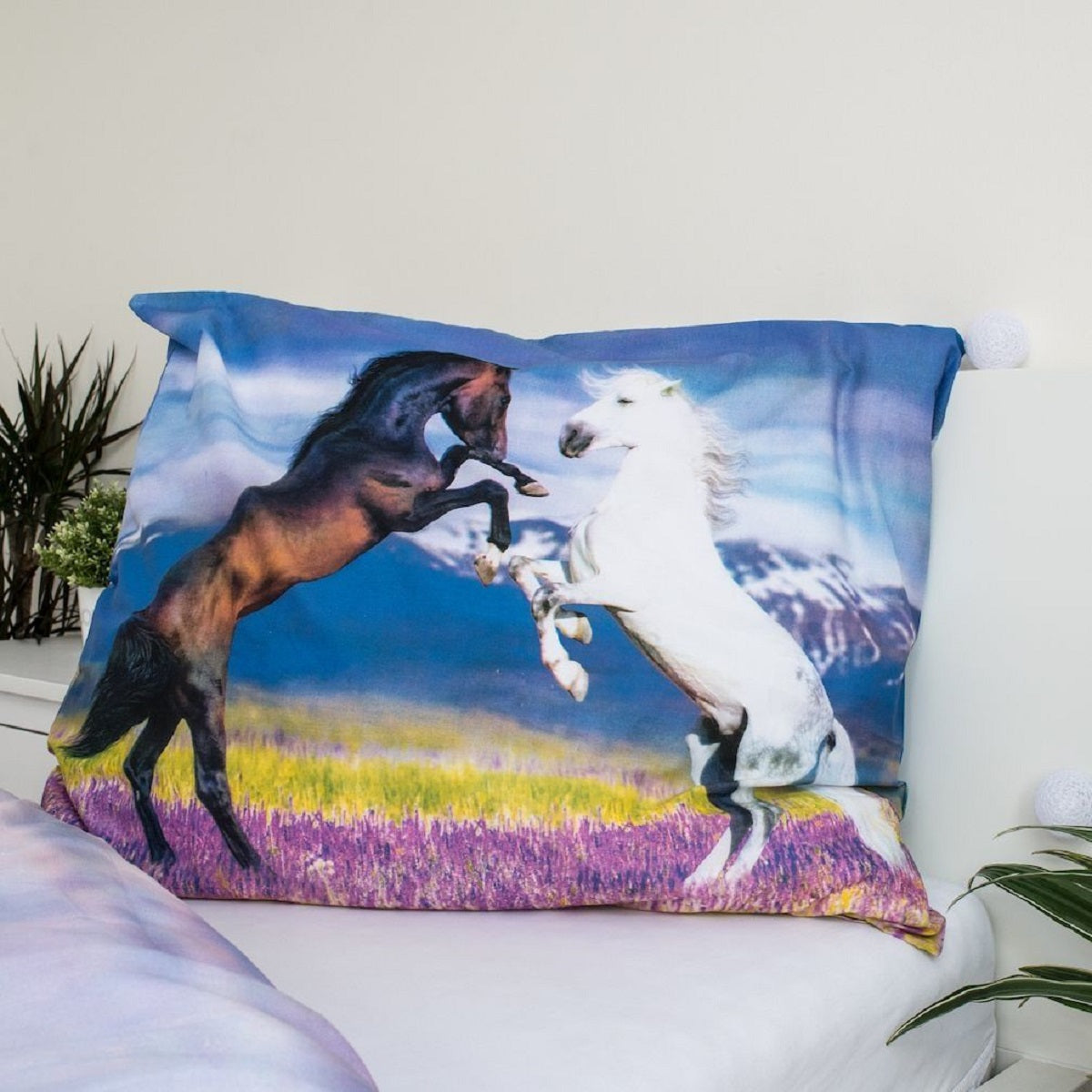 Pferd Design Kuschelige Bettwäsche Baumwolle, 140x200 cm & 70x90 cm