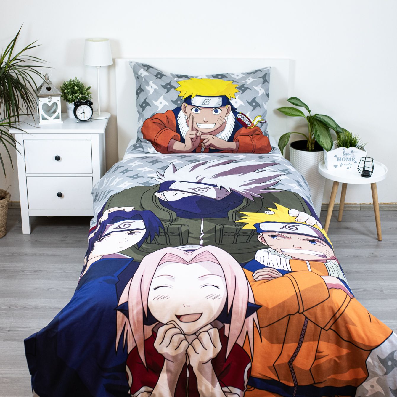 Naruto Design Kuschelige Bettwäsche Baumwolle, 140x200 cm & 70x90 cm