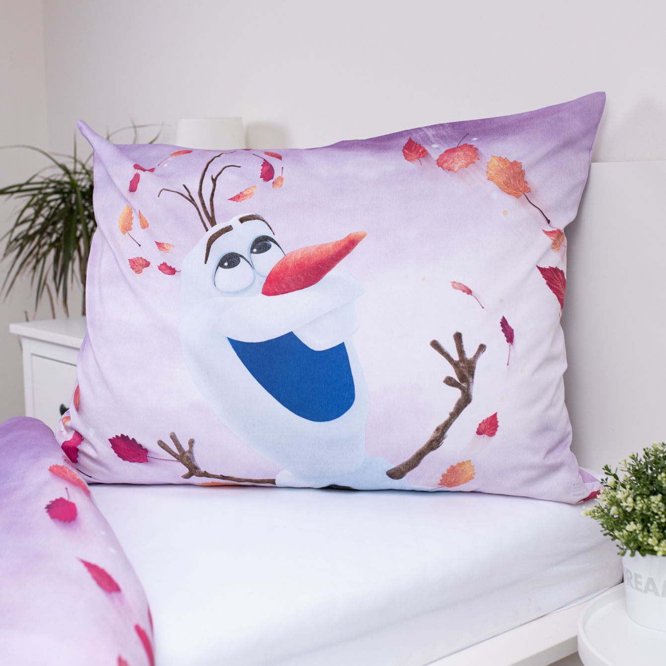 Disney Frozen Baumwolle Bettwäsche Bettbezug 140x200 cm & Kissenbezug 70x90 cm