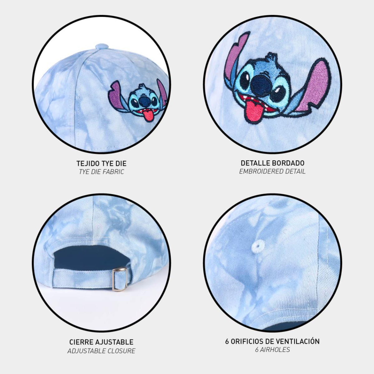 Lilo & Stitch Sommer Cap für Erwachsene - Mütze mit Print & UV-Schutz