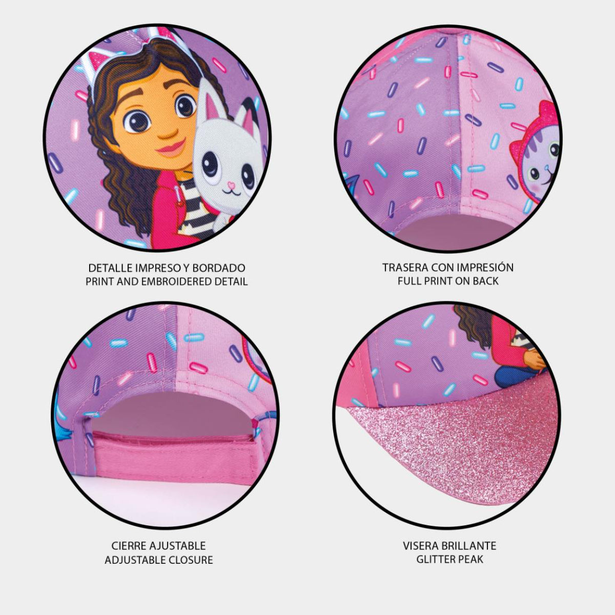Gabby´s Dollhouse für Kinder Sommer Cap – Kappe mit Print & UV-Schutz