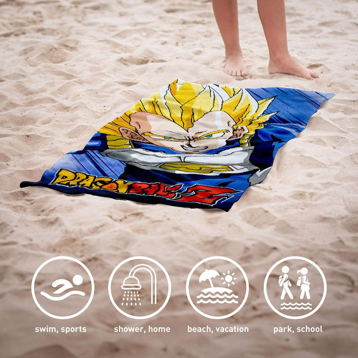 Dragon Ball Handtuch Badehandtuch Strandtuch 70x140 cm aus Polyester