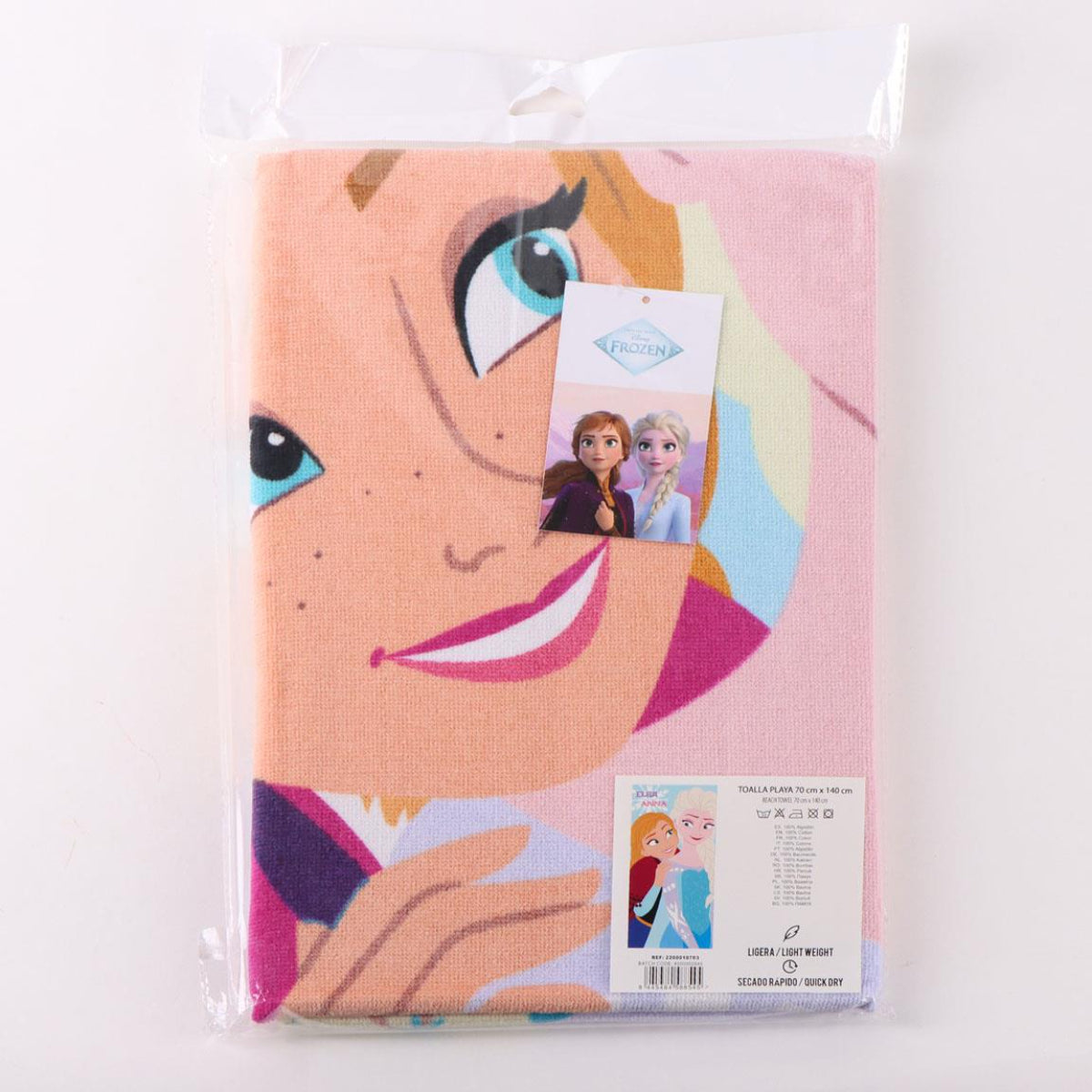Disney Frozen Strandtuch Kinder 70 × 140 cm aus 100% Baumwolle 250 gsm
