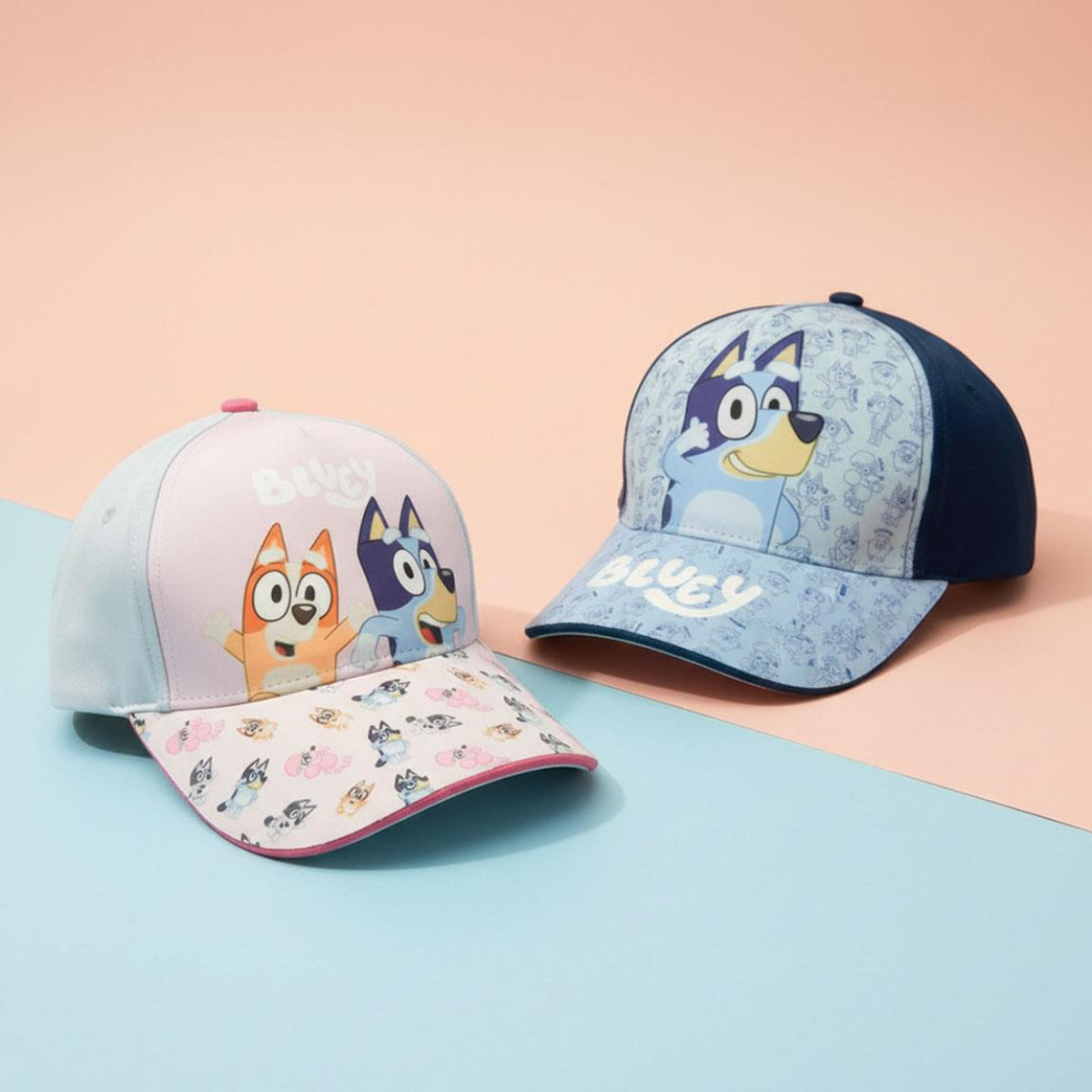 Bluey Kinder Cap Größe 53 leichte Baseballmütze für Alltag Urlaub und Outdoor