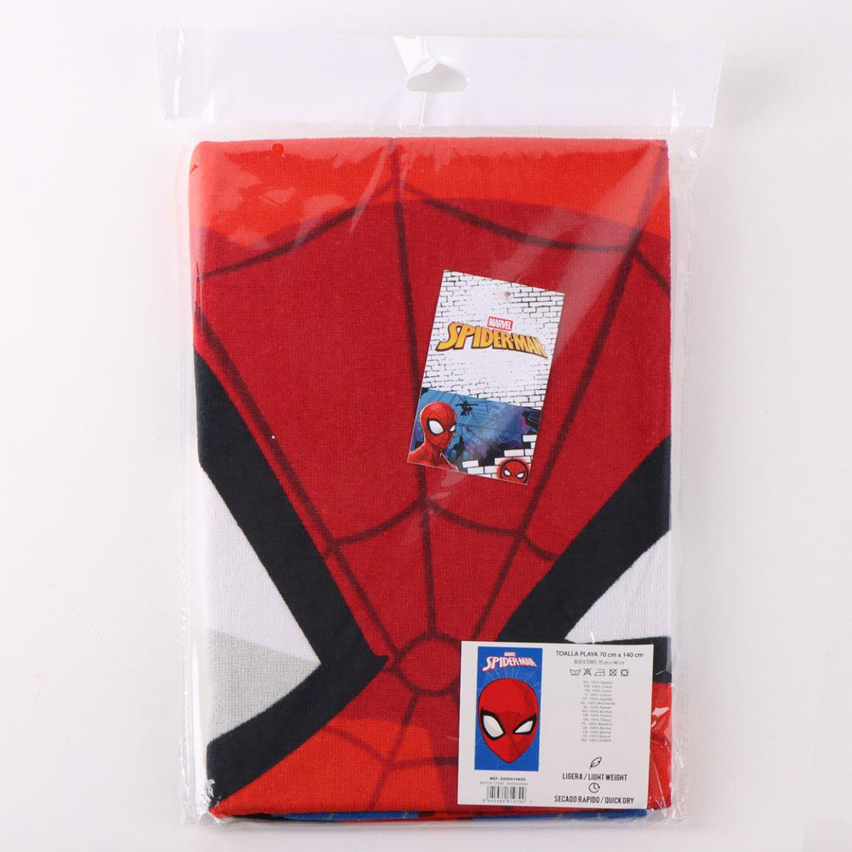 Marvel Spiderman Baumwoll Handtuch für Kinder 70 × 140 cm 250 gsm saugfähig