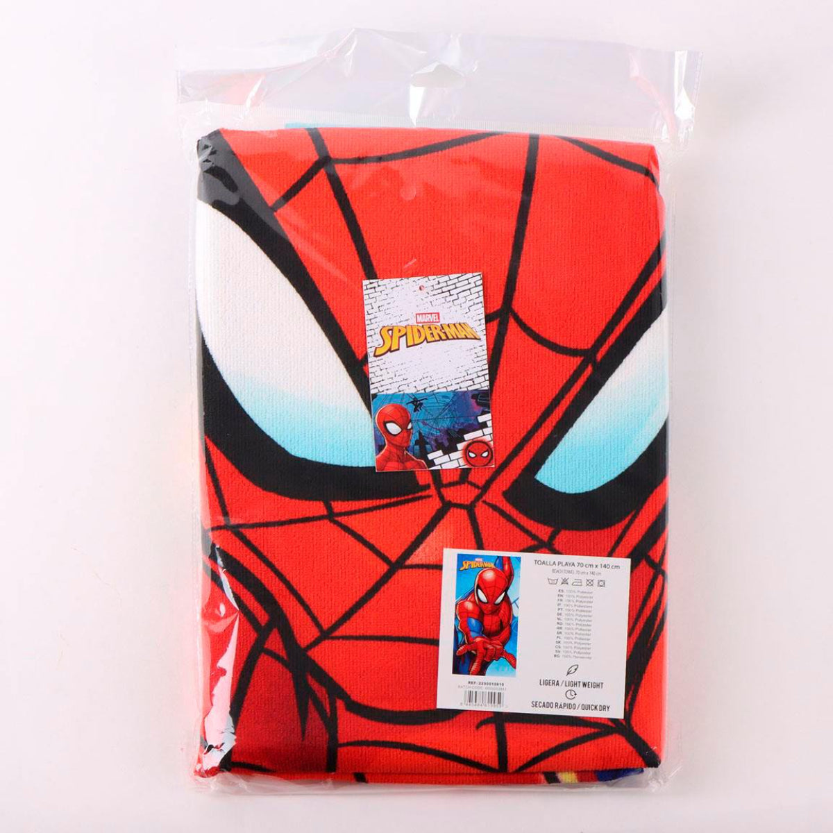 Marvel Spiderman 140x70 cm Kinder Badetuch Handtuch weich leicht schnelltrocknend Strandtuch