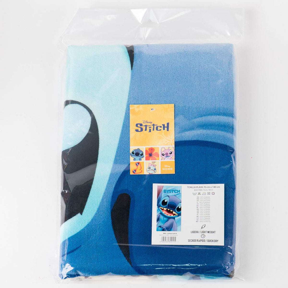 Disney Stitch 140x70 cm Kinder Badetuch Handtuch weich leicht schnelltrocknend Strandtuch