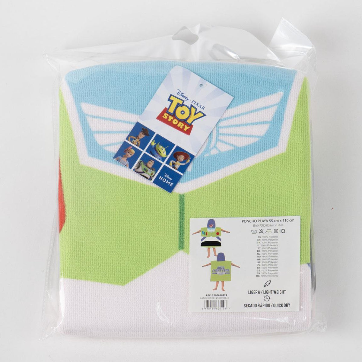 Disney Toy Story Strandponcho Kinder 55 × 77 cm 250 gsm schnell trocknend