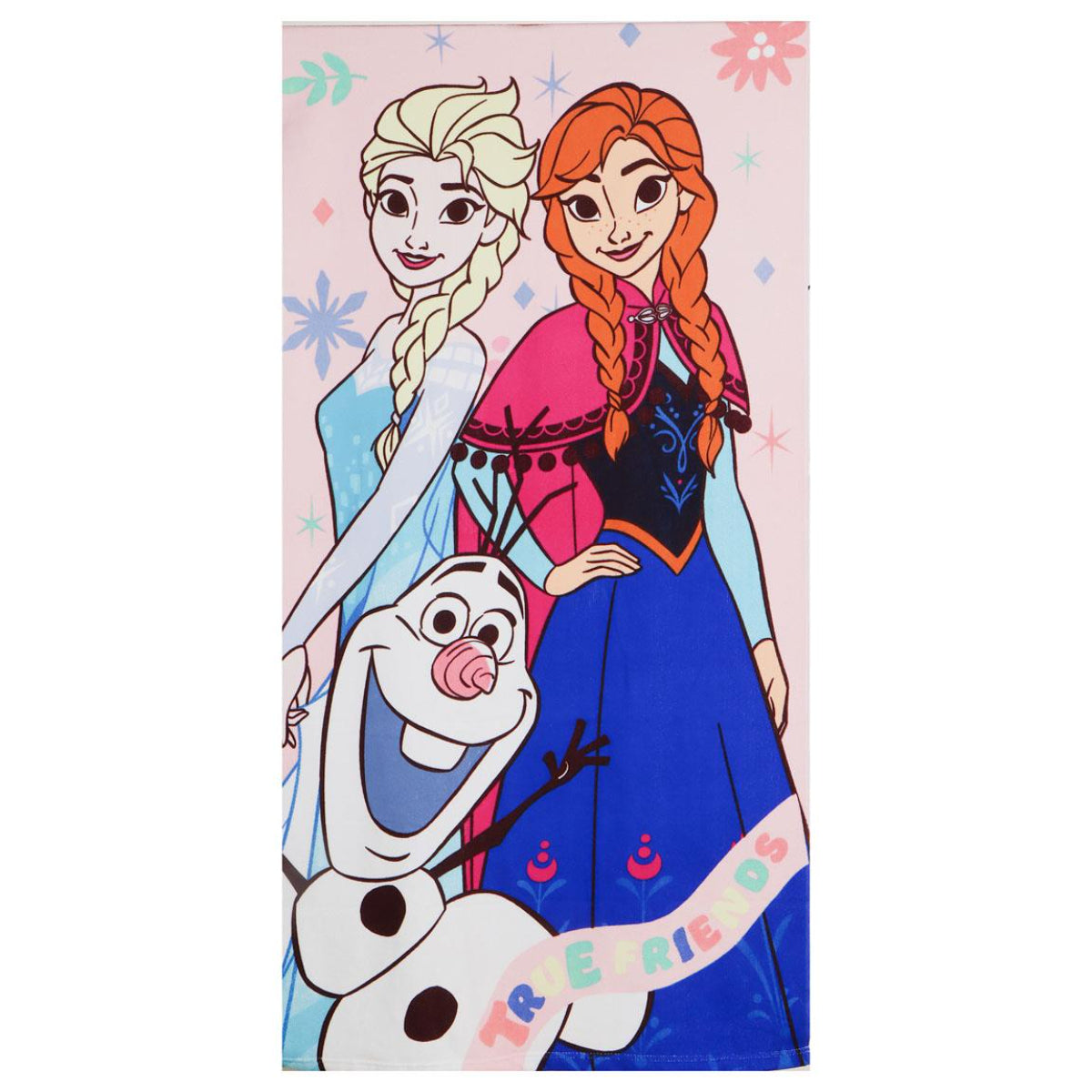 Disney Frozen Set Strandtuch 70 × 140 cm Baseballkappe und Turnbeutel für Kinder