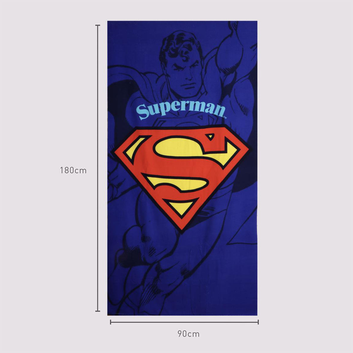 Superman Polyester Strandtuch 90 × 180 cm 250 gsm pflegeleicht