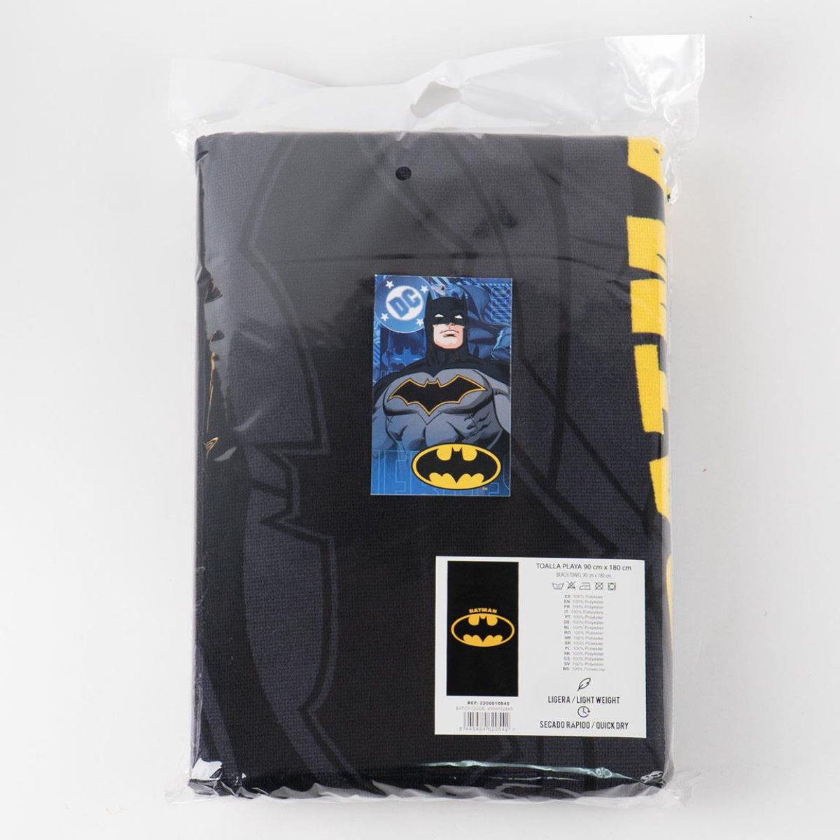 Batman Badetuch 90 × 180 cm 250 gsm schnell trocknend aus Polyester