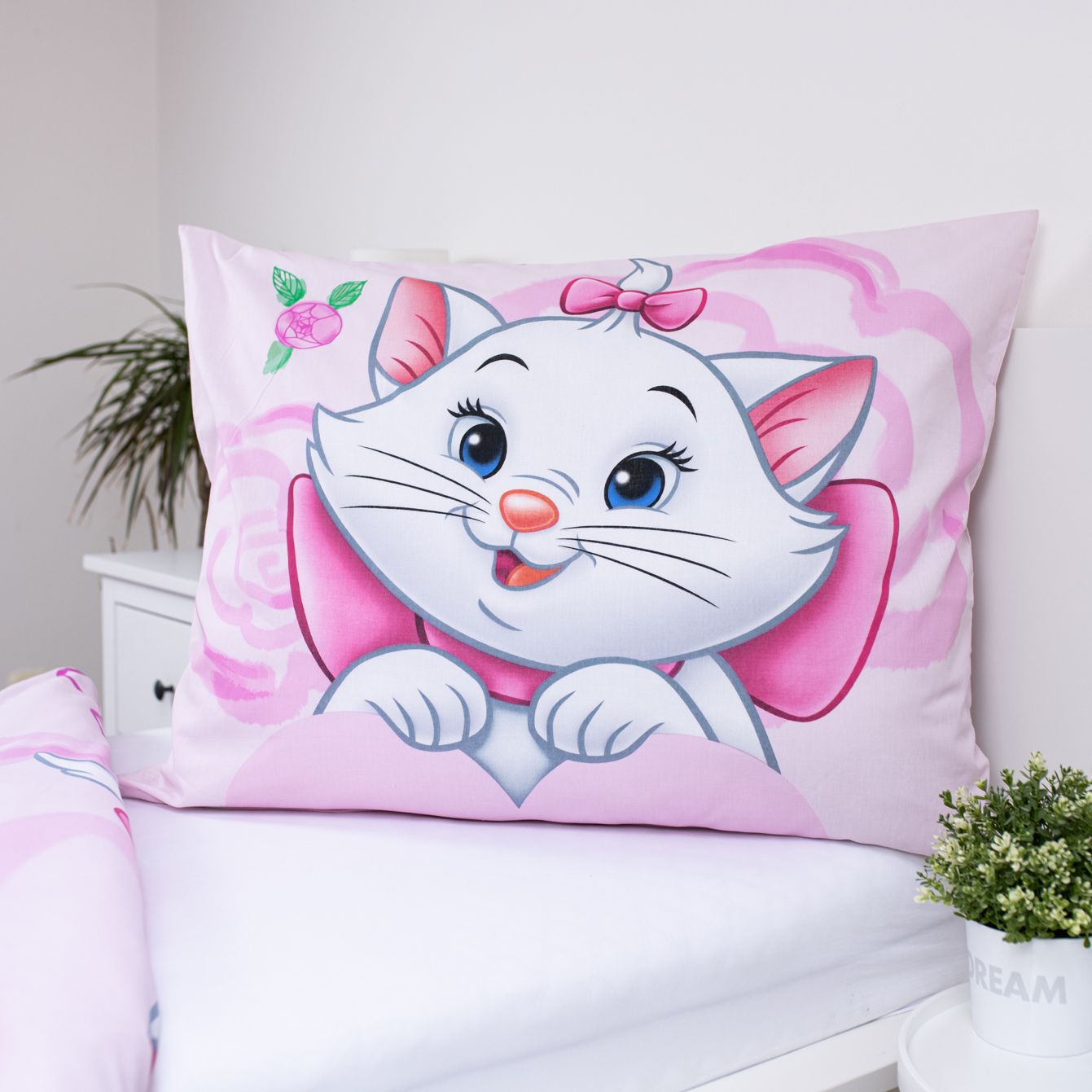 Disney Marie Cat Design Kuschelige Bettwäsche Baumwolle, 140x200 cm & 70x90 cm