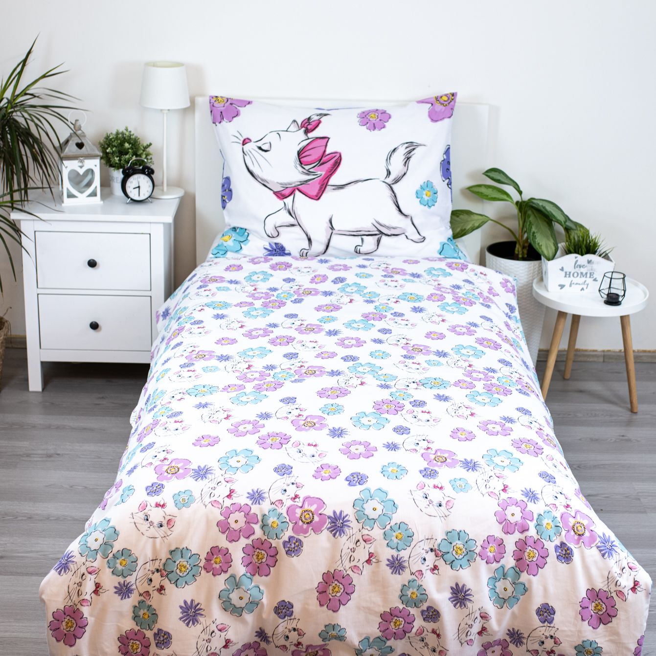 Disney Marie Cat Design Kuschelige Bettwäsche Baumwolle, 140x200 cm & 70x90 cm