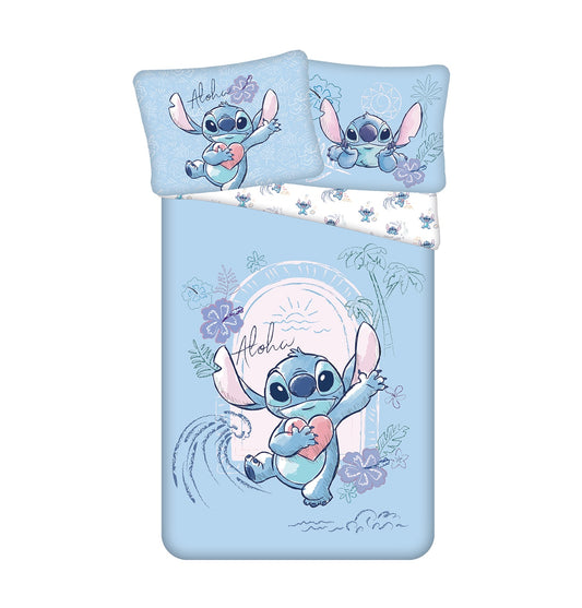 Lilo & Stitch Design Kuschelige Bettwäsche Baumwolle, 140x200 cm & 70x90 cm
