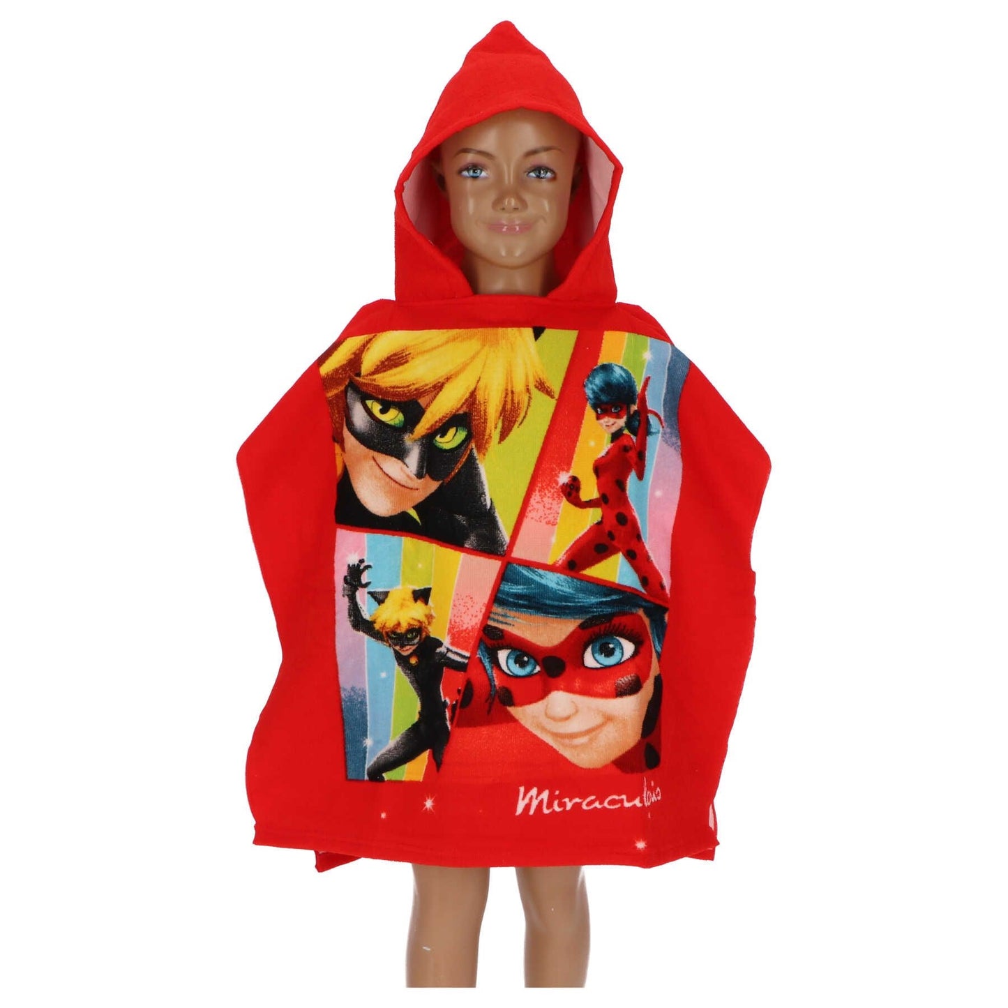 Miraculous Ladybug Badeponcho für Kinder Mit Kapuze und super Design