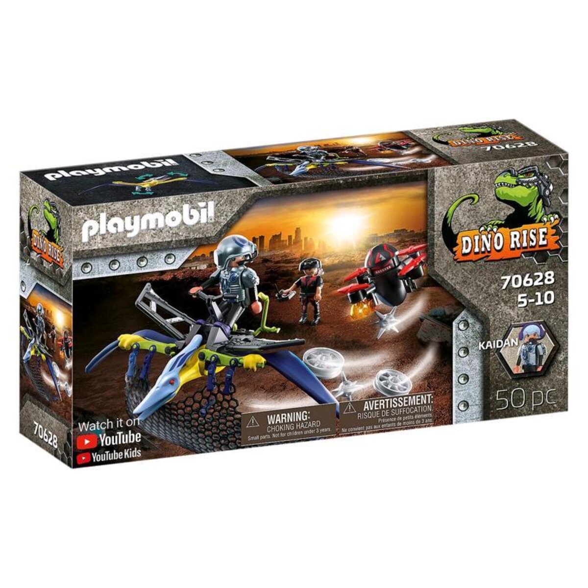 PLAYMOBIL Dino Rise Set – Pteranodon mit Ausrüstung & Figur