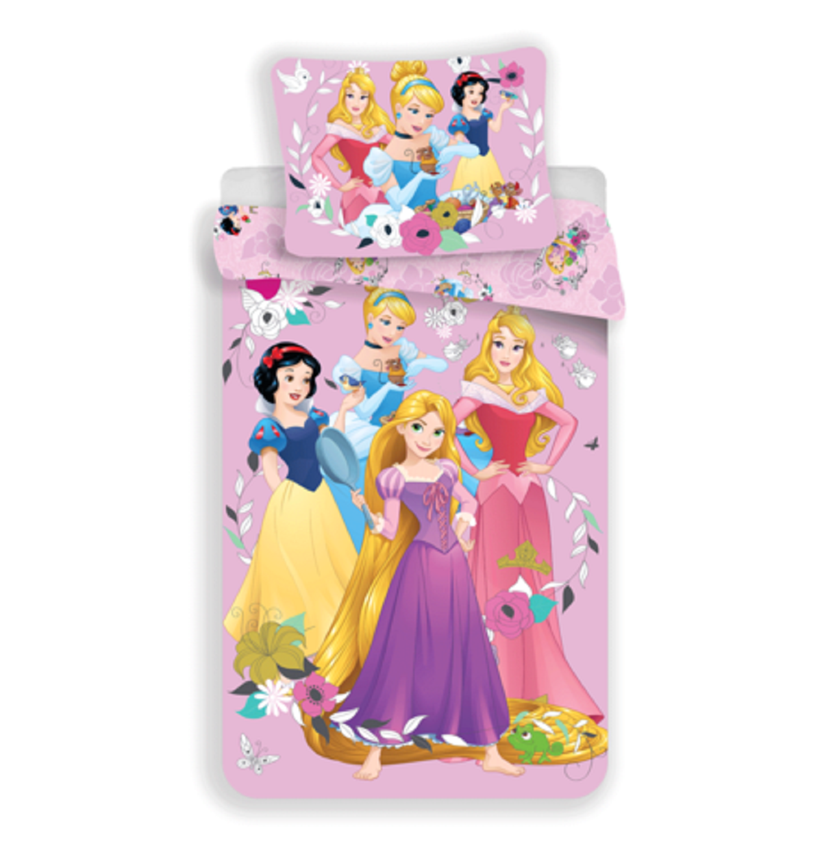 Disney Prinzessinnen Design Kuschelige Bettwäsche Baumwolle, 140x200 cm & 70x90 cm