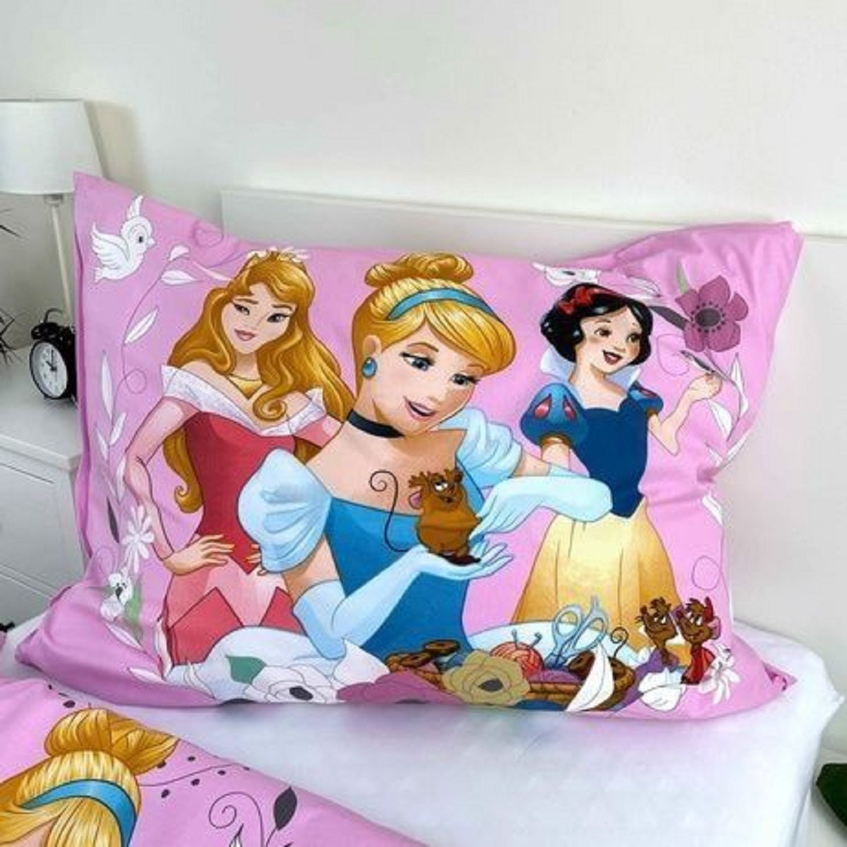 Disney Prinzessinnen Design Kuschelige Bettwäsche Baumwolle, 140x200 cm & 70x90 cm
