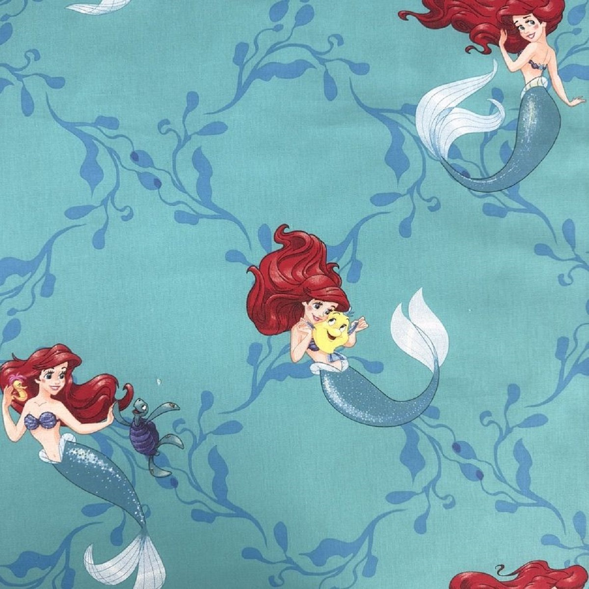 Disney Ariel Bettbezug 140x200 cm & Kissenbezug 70x90 cm – Bettwäsche-Set für Kinderzimmer