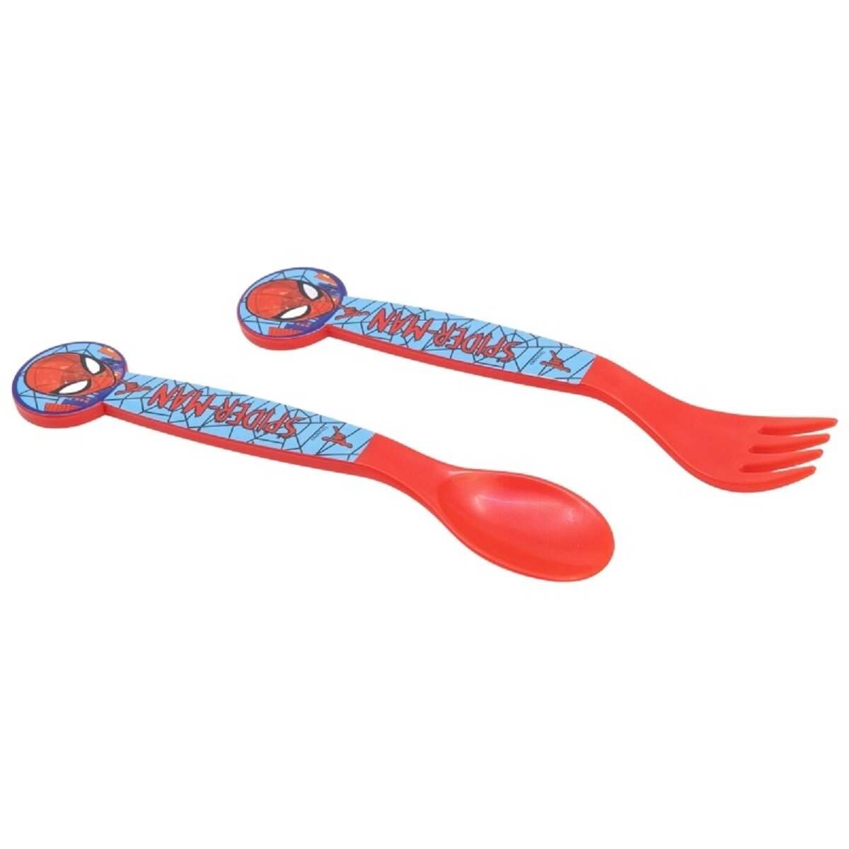 Spiderman Kinderbesteck Set 2-teilig – Löffel & Gabel mit Motivgriffen