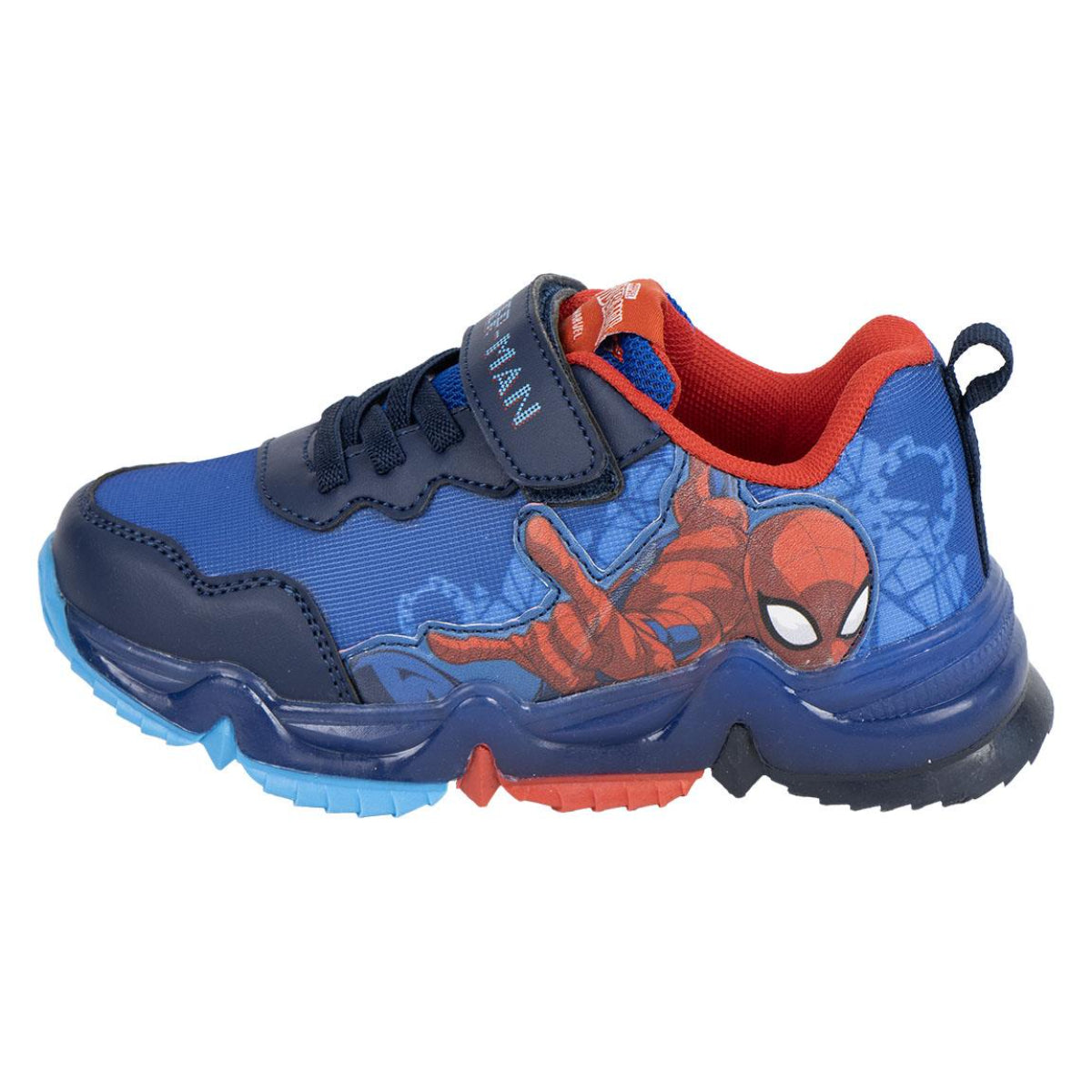 Spiderman Kinder Sneaker mit Lichteffekt Polyurethanleder
