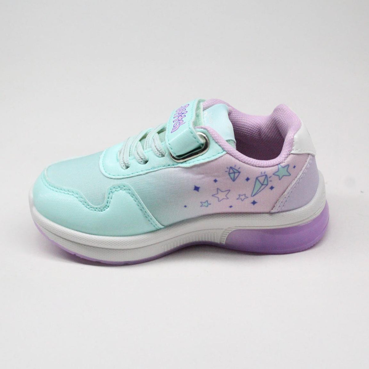Disney Stitch Kinder Sportschuhe mit Lichteffekt Obermaterial aus Polyurethanleder