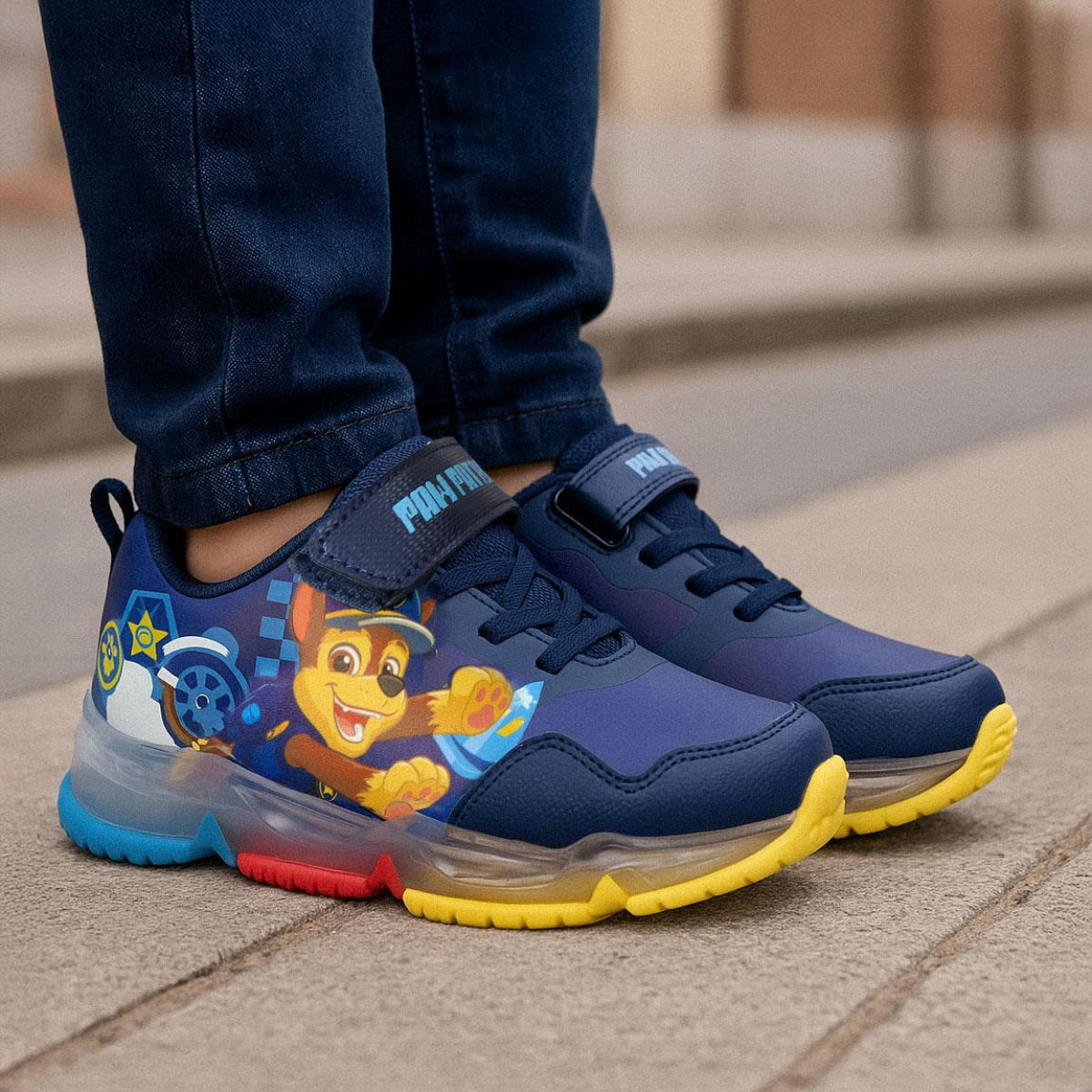 Paw Patrol Freizeitschuhe Kinder Sportschuhe mit Licht für Kindergarten und Freizeit