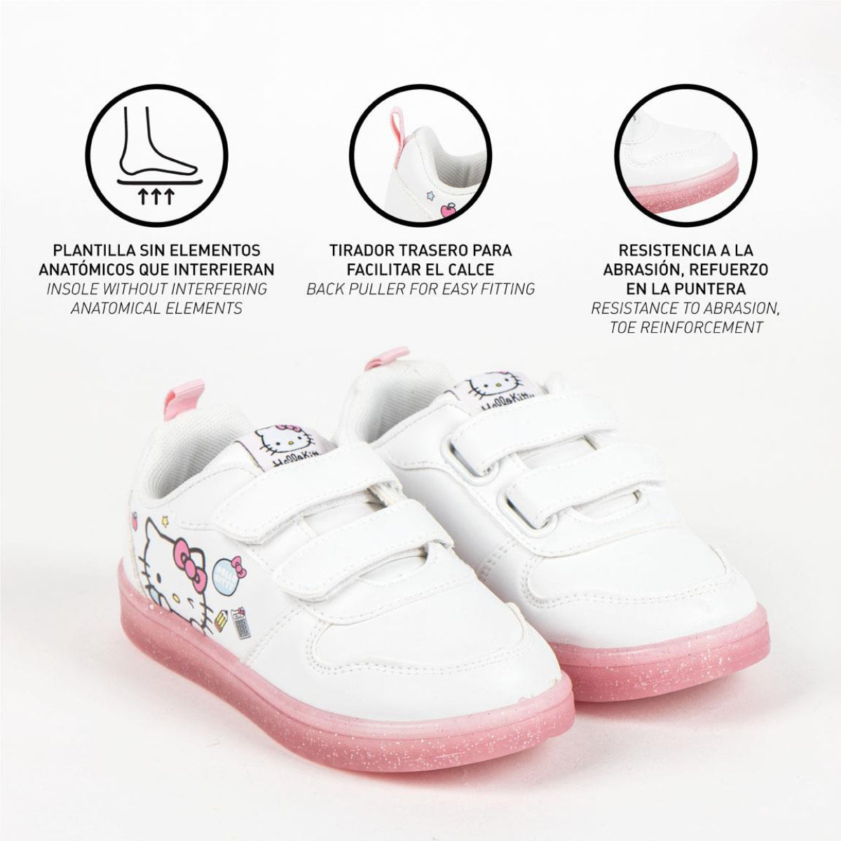 Hello Kitty Sportliche Kinder Schuhe mit PVC Sohle für Schule