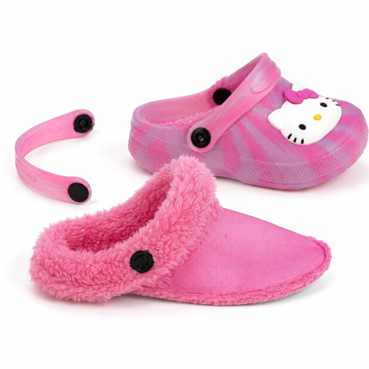 Hello Kitty Kinder Hausschuhe Clog für Zuhause Freizeit und gemütliche Stunden