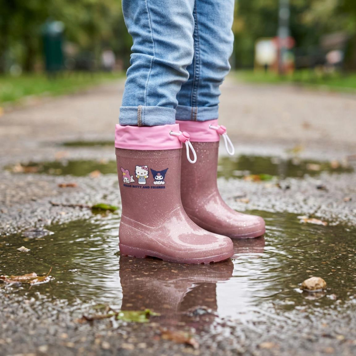 Hello Kitty Gummistiefel Kinder für Regen Spaziergänge Schule und draußen