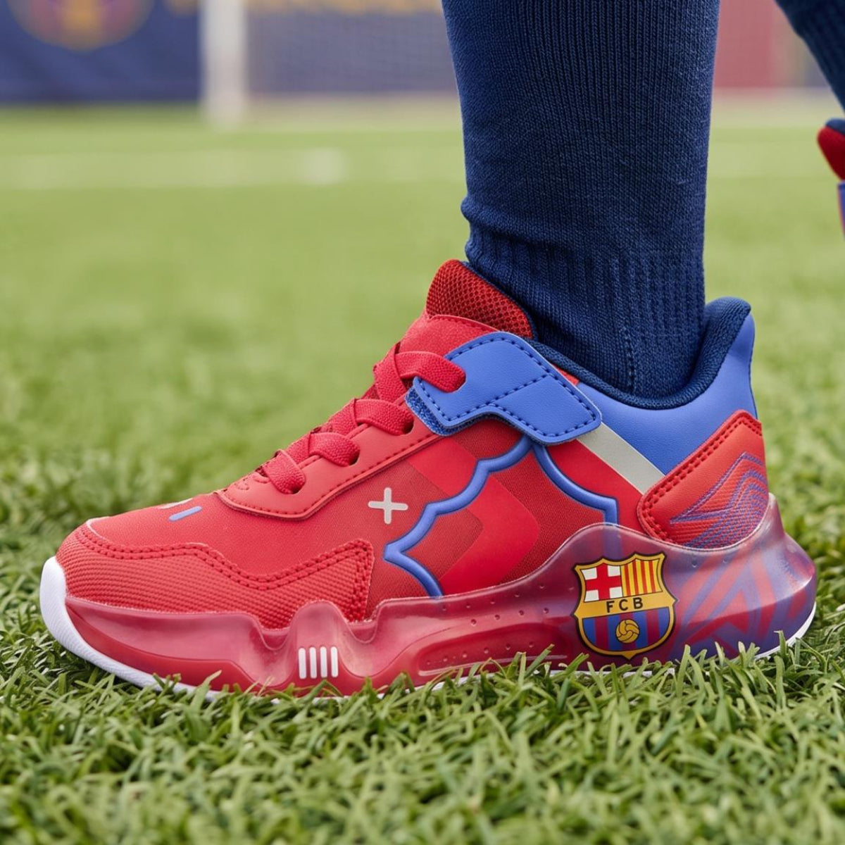 FC Barcelona Kinder Sneaker Sportschuhe Freizeitschuhe mit Fan Design