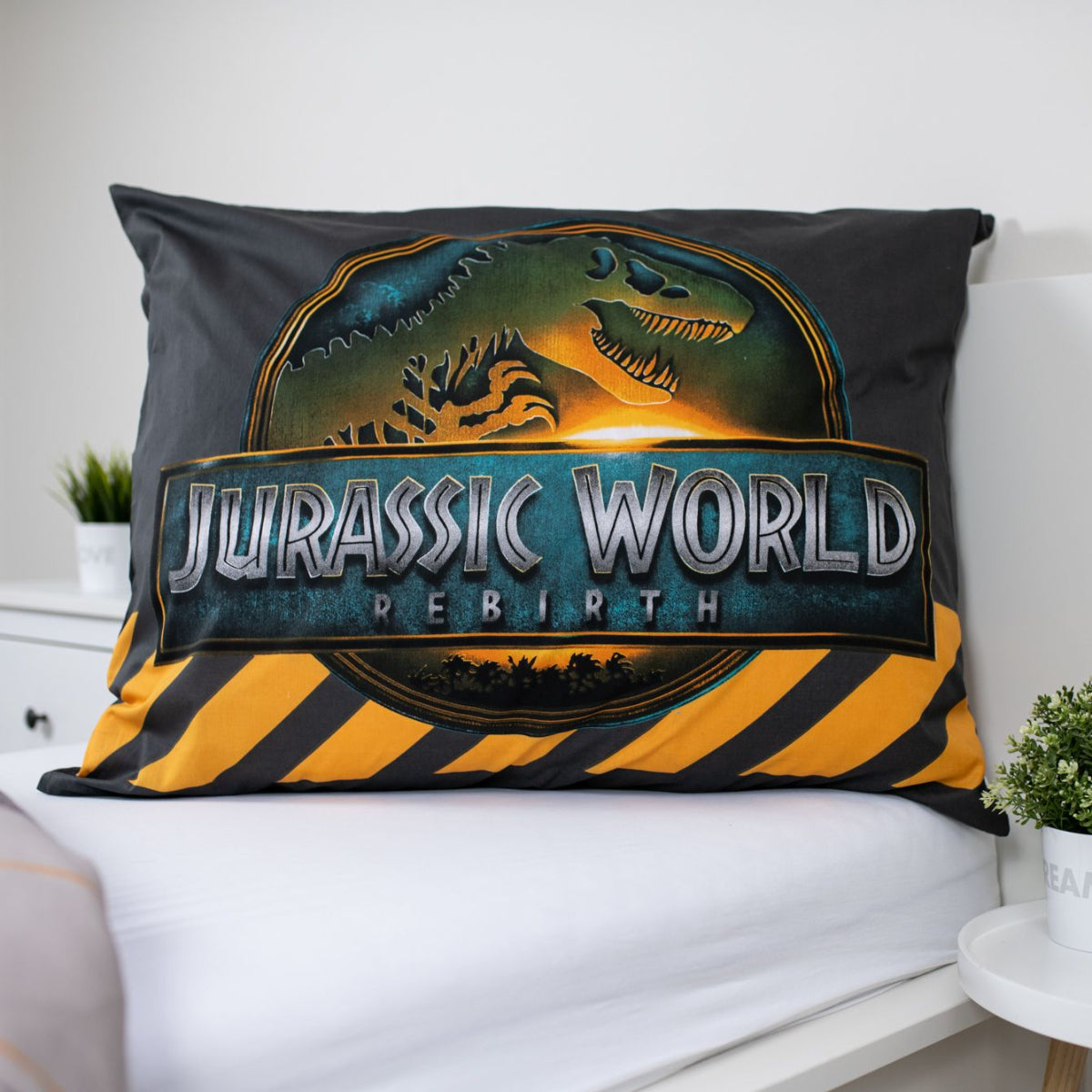 Jurassic World Bettwäsche Set 140 × 200 cm mit Kissenbezug 70 × 90 cm Baumwolle