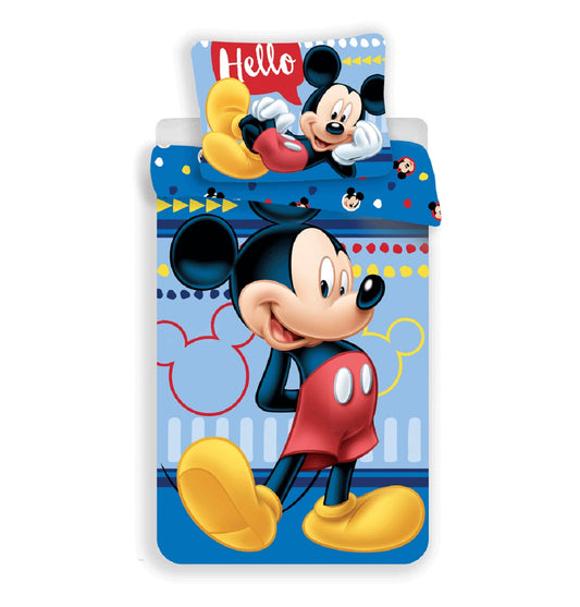 Disney Mickey Mouse Design Kuschelige Bettwäsche Baumwolle, 140x200 cm & 70x90 cm