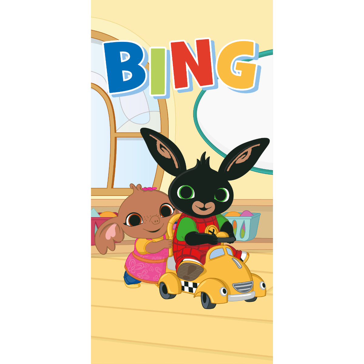 Bing Strandtuch Playing Together aus 100% Baumwolle 70 × 140 cm