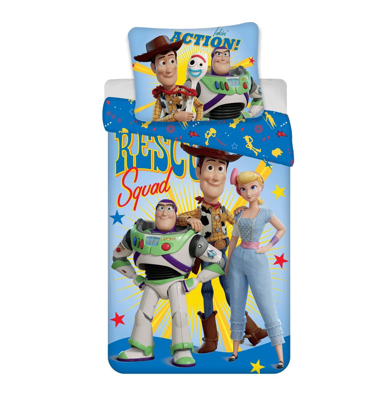 Disney Pixar Toy Story Kinder Bettwäsche Set 140 x 200 cm Baumwolle mit Reißverschluss