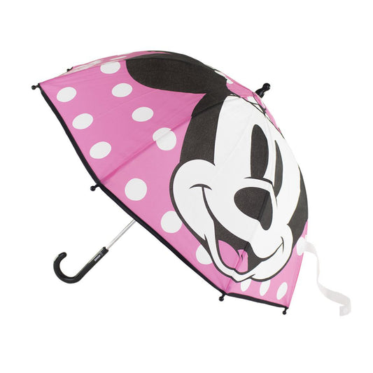 Disney Minnie Mouse Regenschirm ⌀ 71 cm Leichter Kuppel-Schirm für Regenwetter