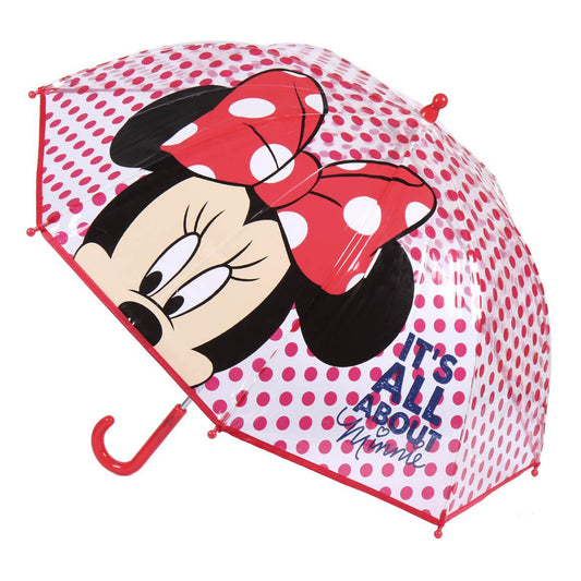 Disney Minnie Mouse Regenschirm ⌀ 71 cm Leichter Kuppel-Schirm für Regenwetter