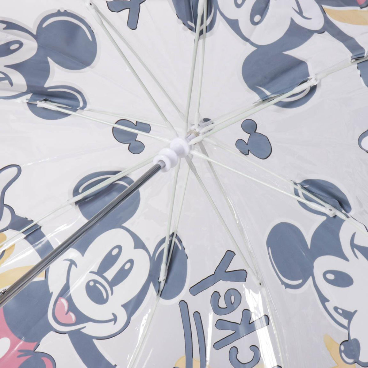 Disney Mickey Mouse Regenschirm ⌀ 71 cm Leichter Kuppel-Schirm für Regenwetter