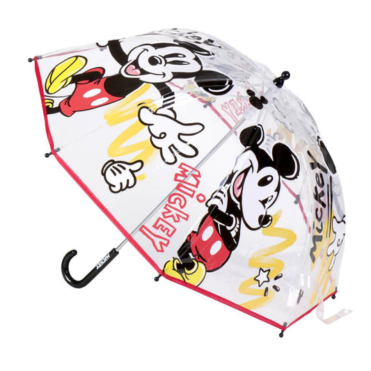 Disney Mickey Mouse Regenschirm ⌀ 71 cm Leichter Kuppel-Schirm für Regenwetter