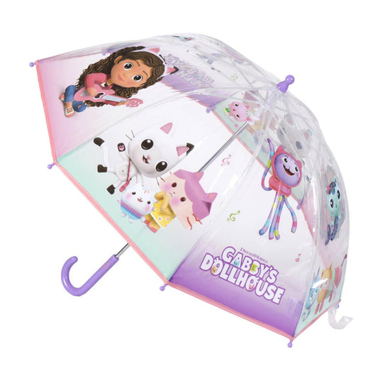 Gabby´s Dollhouse Regenschirm ⌀ 71 cm Leichter Kuppel-Schirm für Regenwetter