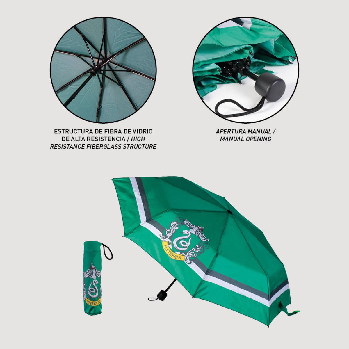 Harry Potter Regenschirm ⌀ 97 cm Leichter Kuppel-Schirm für Regenwetter