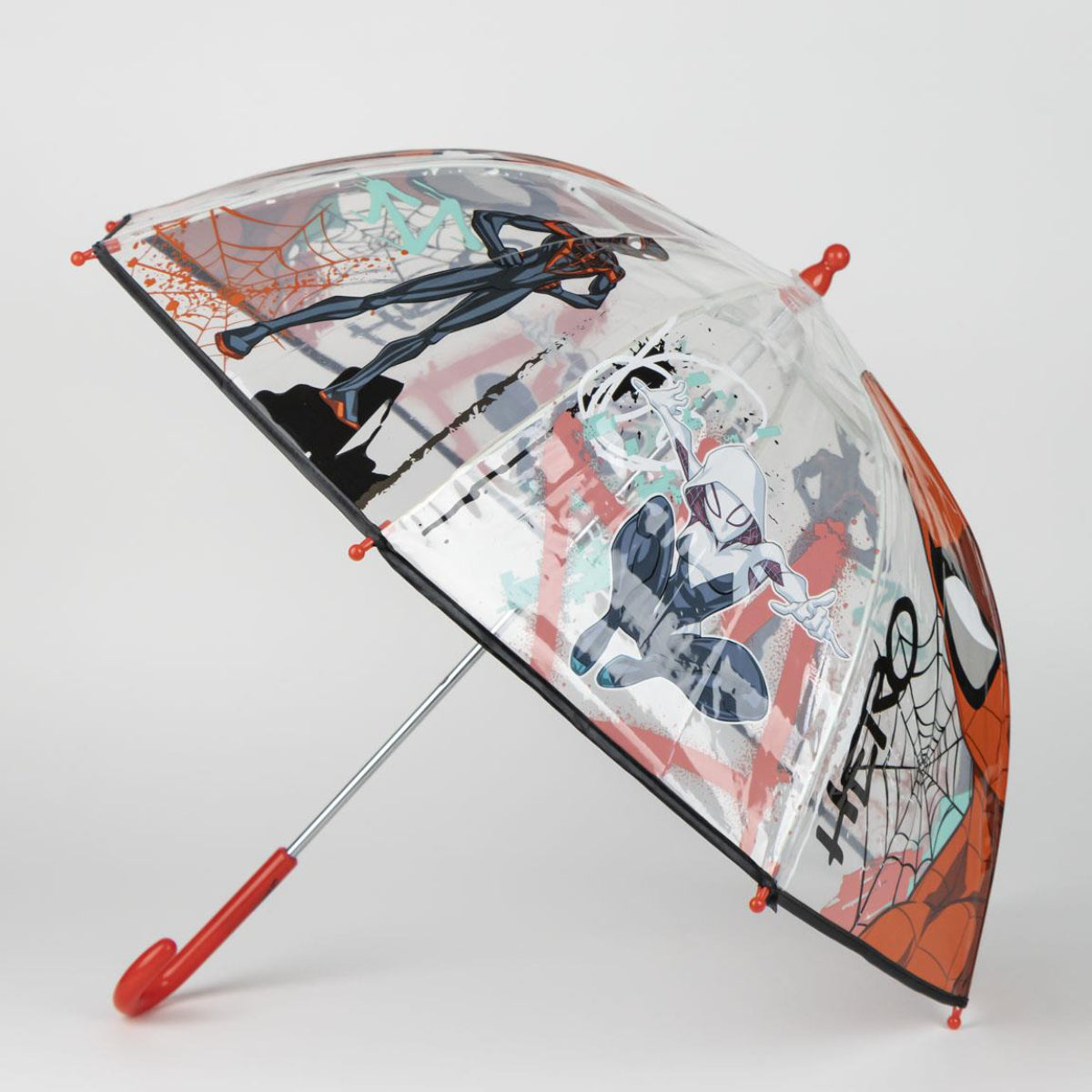 Spiderman Regenschirm ⌀ 71 cm Leichter Kuppel-Schirm für Regenwetter