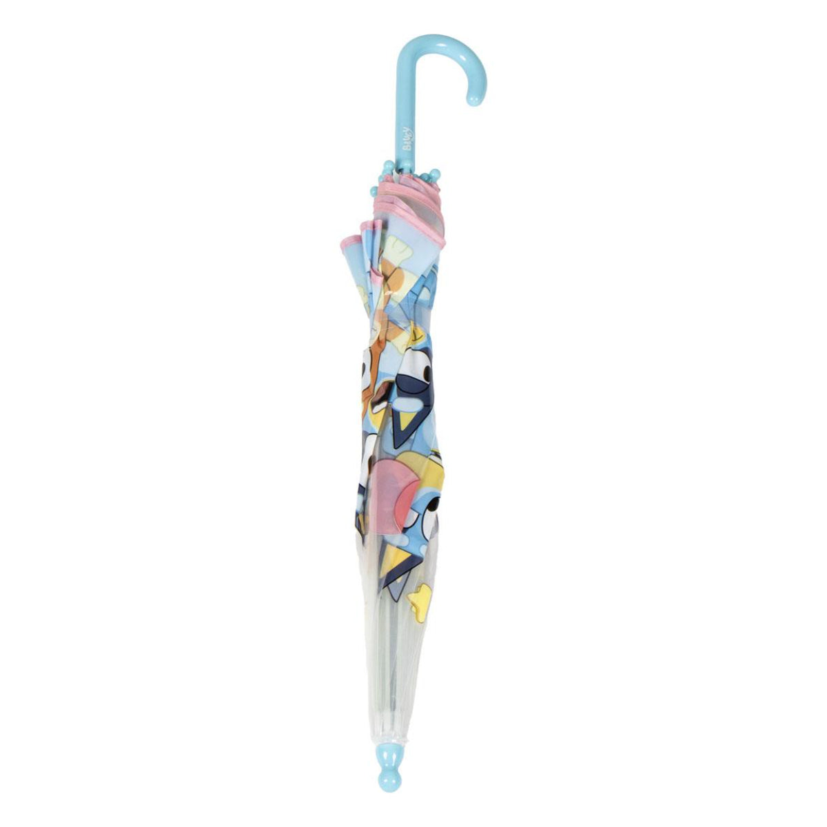 Bluey Kinder Ø 71 cm Regenschirm manueller Bubble-Schirm & Wetterschutz
