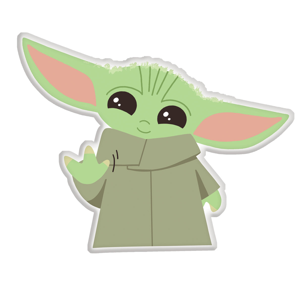 Star Wars Baby Yoda Formkissen 43 × 30 cm Kinderzimmer Bett Sofa Dekoration