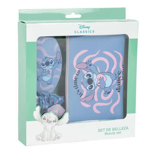 Lilo & Stitch Haarstyling-Set Stitch-Style mit Bürste, Tasche & Scrunchies