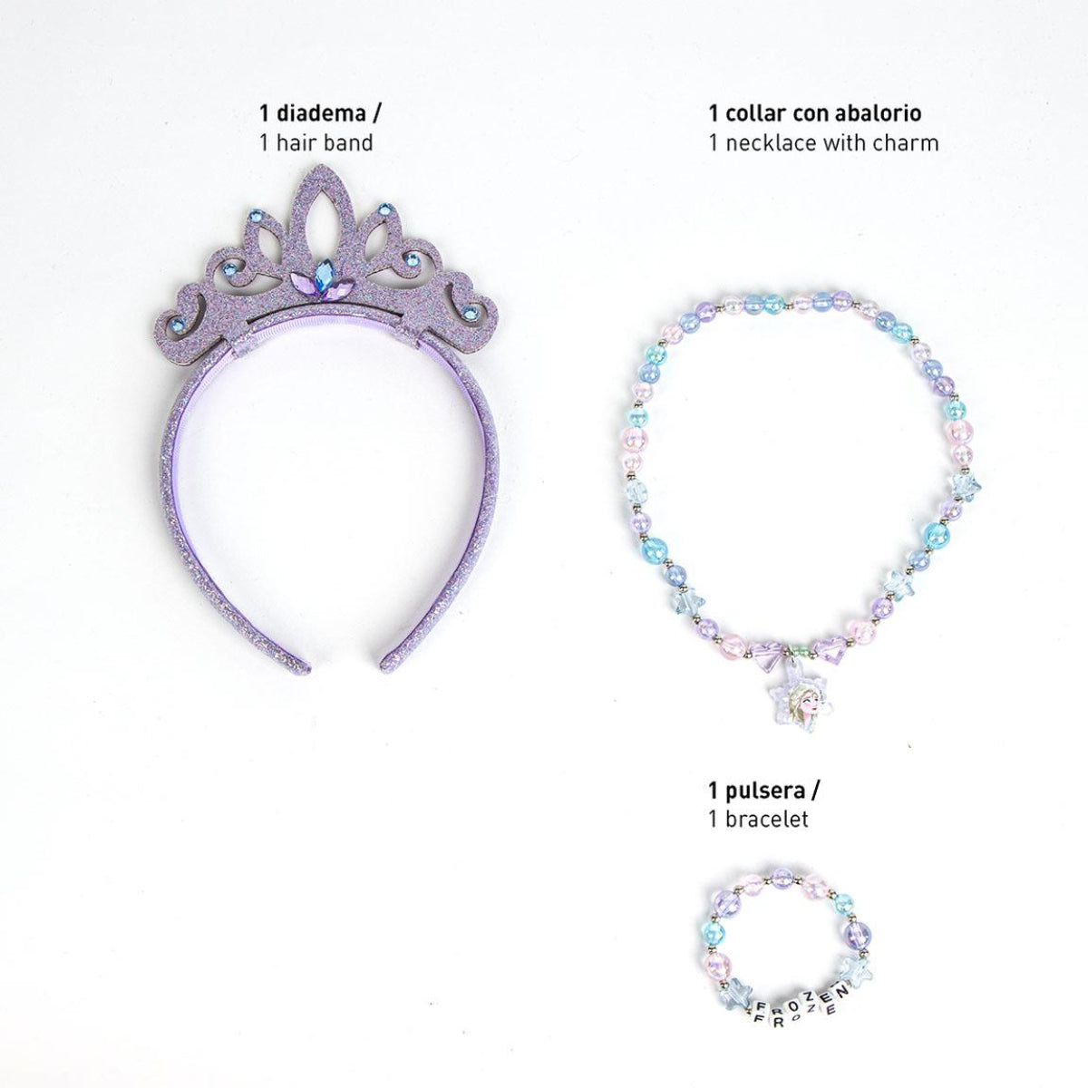 Disney Frozen Schmuckset Mädchen Kinder Modeschmuck mit Kette, Ring & Armband