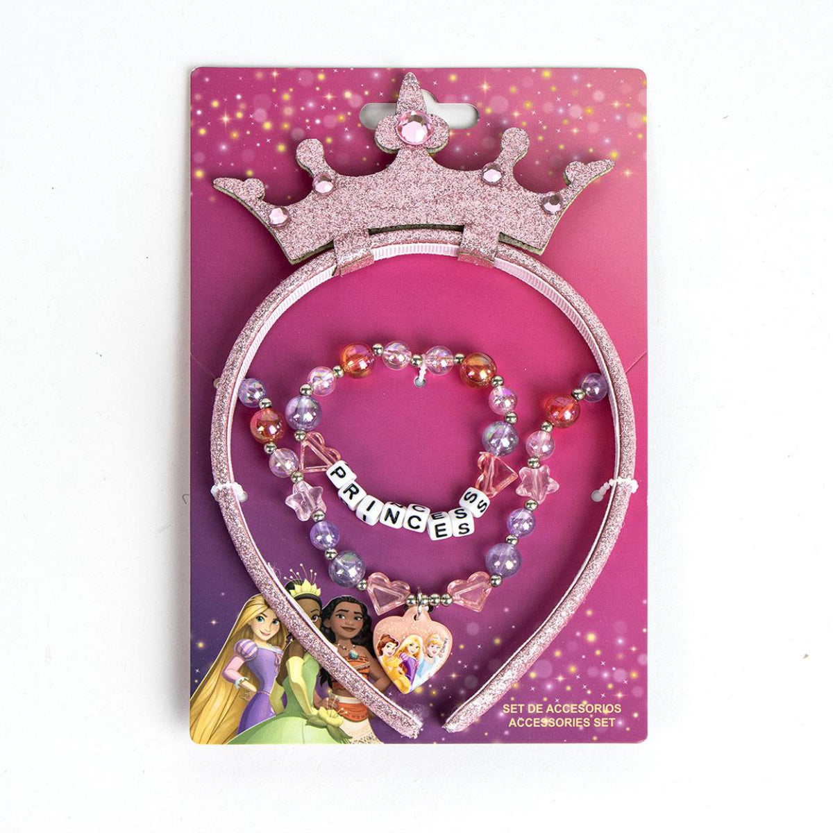Disney Princess Mädchen Schmuck – Kinderarmband & Halskette Set