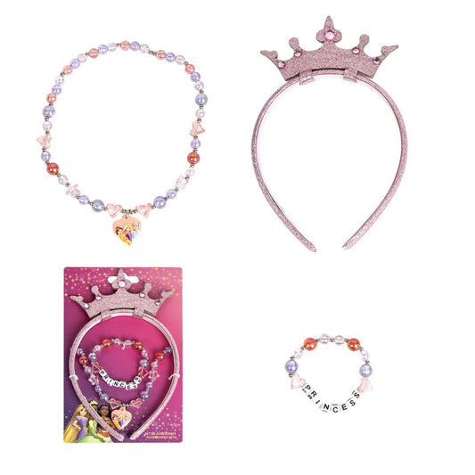 Disney Princess Mädchen Schmuck – Kinderarmband & Halskette Set