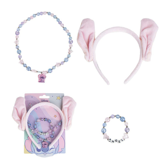 Disney Lilo & Stitch Schmuckset Kinder 3-teiliges Set mit Halskette, Armband & Ring