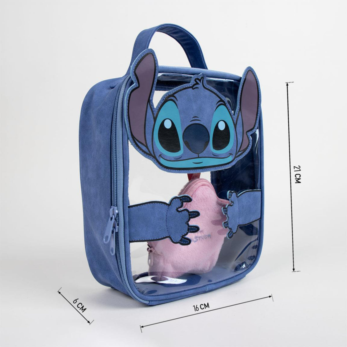 Lilo & Stitch Reisefreunde Kulturbeutel Damen Toilettentasche & Kosmetiktasche für Urlaub und Alltag